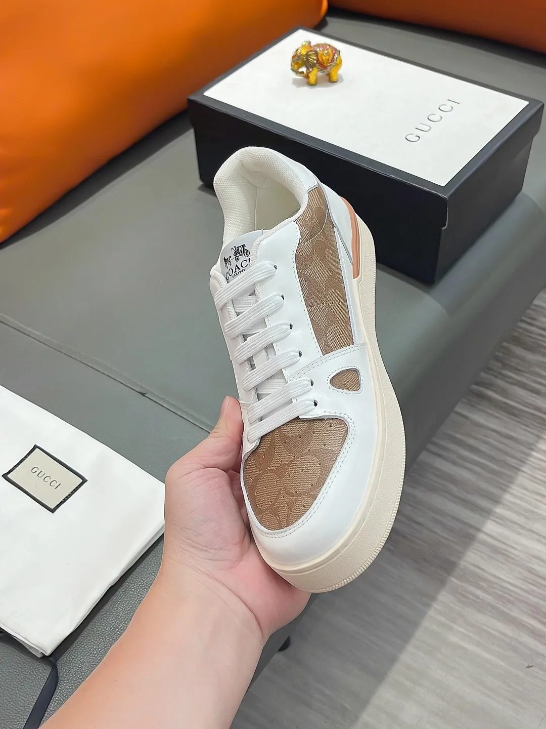 Men's shoes GUCCI "Gucci" P420 Regular size: 38-44 (casual shoes) Product materials: Selected cowhide upper, soft sheepskin lining; original outsole.